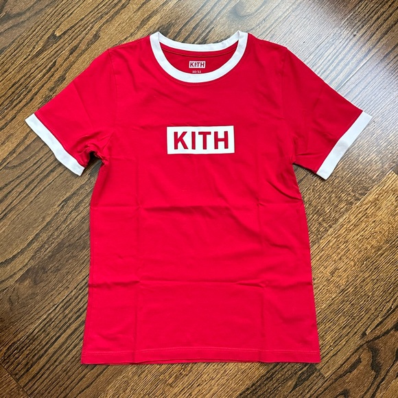 KITH Youth Boys' Short-Sleeve Logo Printed Coca-Cola Edition Shirt Size 10 - Picture 4 of 11
